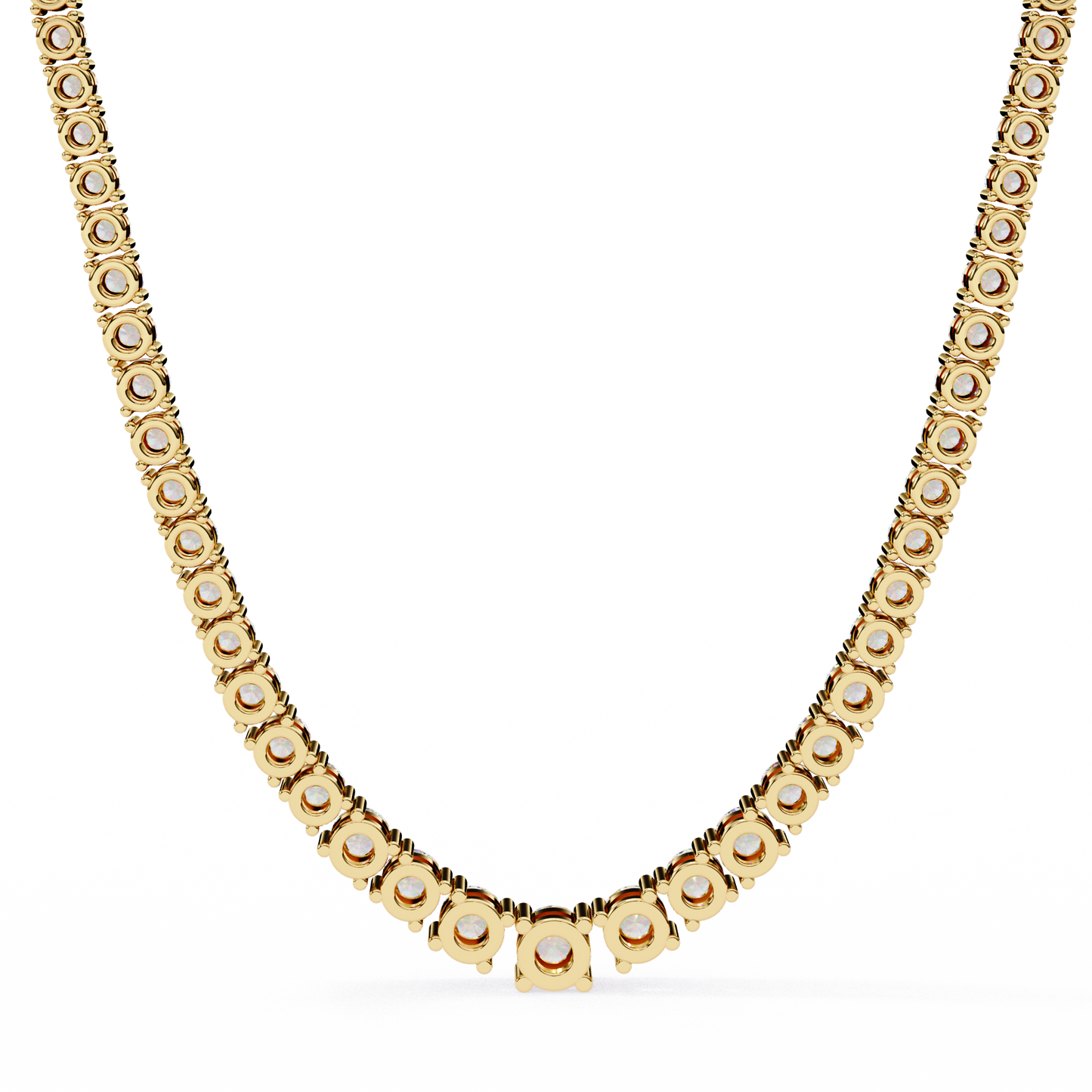 majesta bold link tennis lab grown diamond necklace