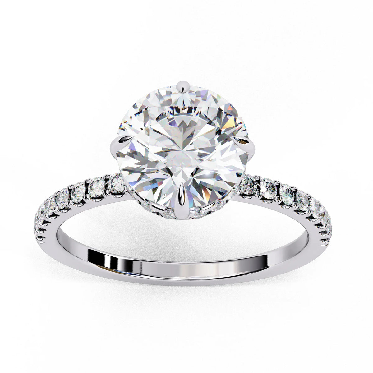 Radiant Classic Lab Grown Diamond Solitaire Ring - Ophiratbf