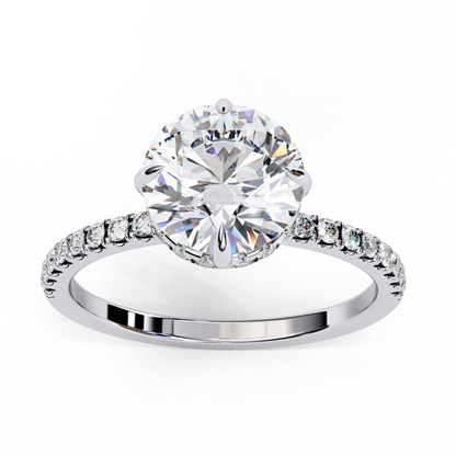 Radiant Classic Lab Grown Diamond Solitaire Ring