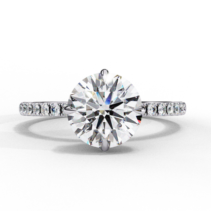 Radiant Classic Lab Grown Diamond Solitaire Ring
