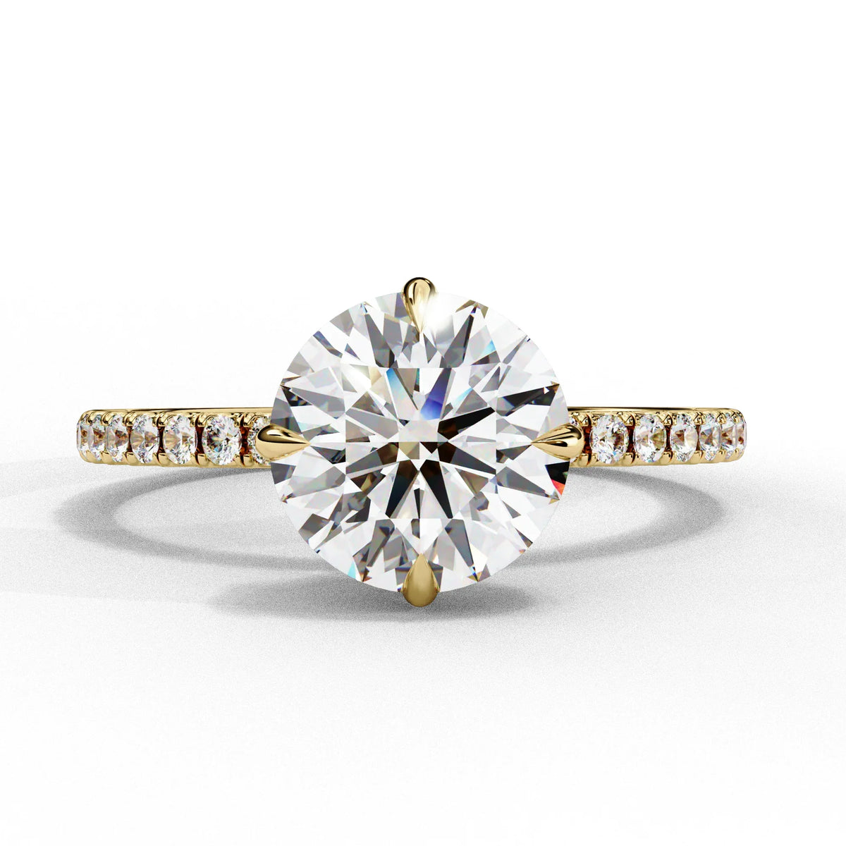 Radiant Classic Lab Grown Diamond Solitaire Ring - Ophiratbf