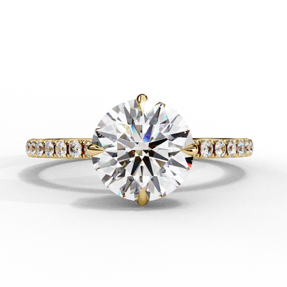 Radiant Classic Lab Grown Diamond Solitaire Ring