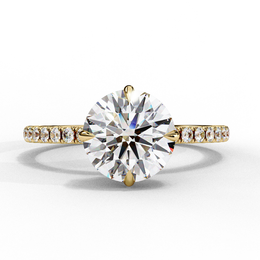 Radiant Classic Lab Grown Diamond Solitaire Ring