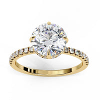 Radiant Classic Lab Grown Diamond Solitaire Ring - Ophiratbf