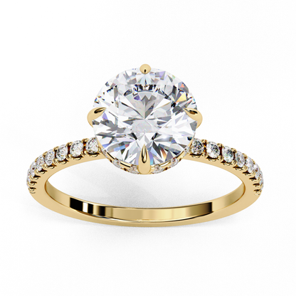 Radiant Classic Lab Grown Diamond Solitaire Ring