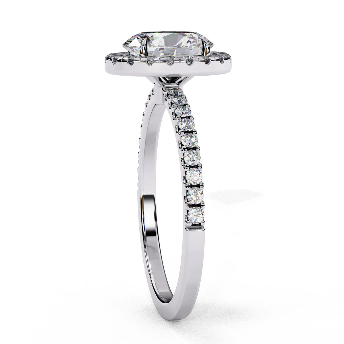 Lustre Oval Lab Grown Diamond Ring - Ophiratbf