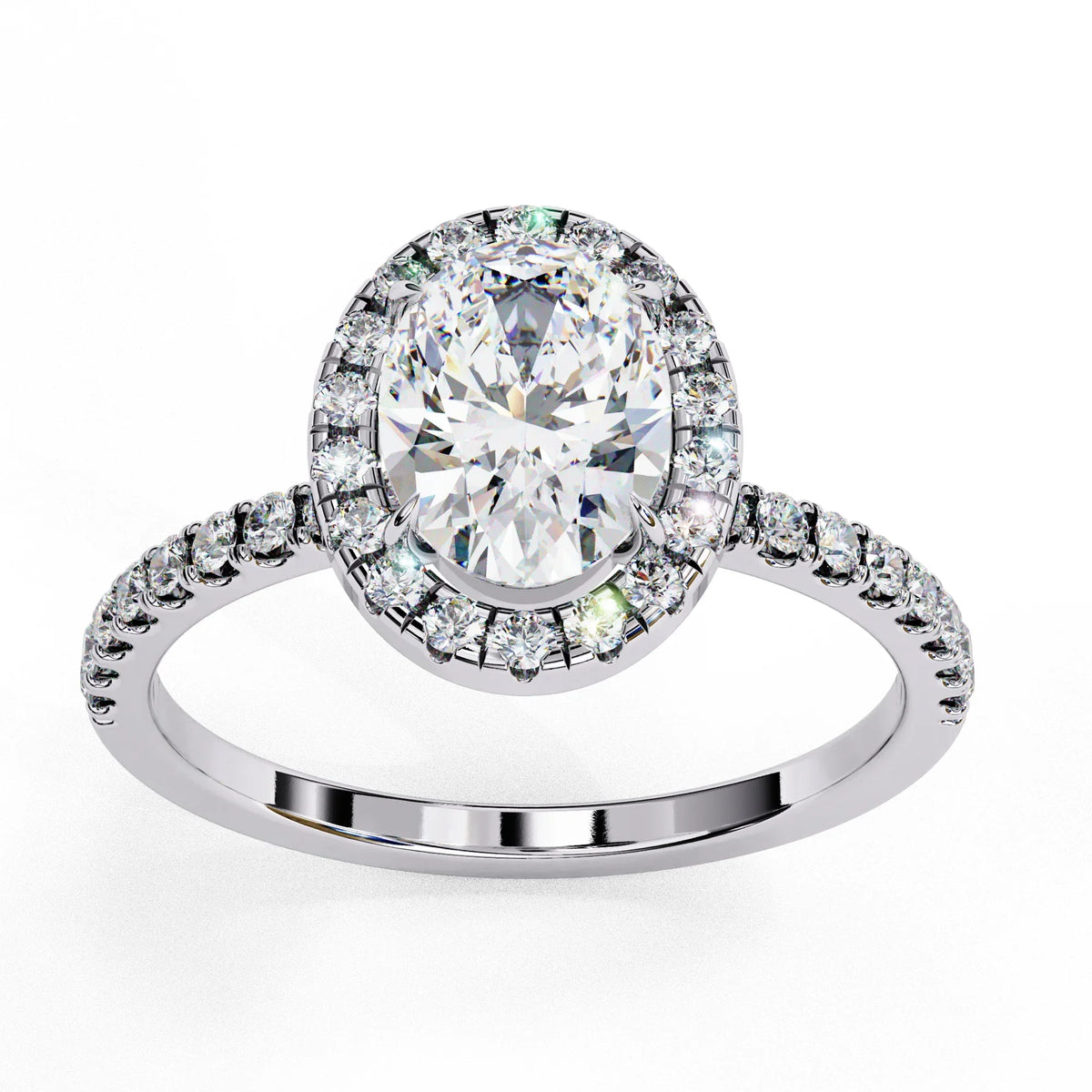 Lustre Oval Lab Grown Diamond Ring - Ophiratbf