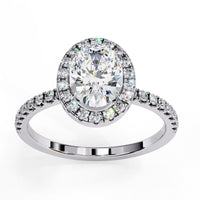 Lustre Oval Lab Grown Diamond Ring - Ophiratbf