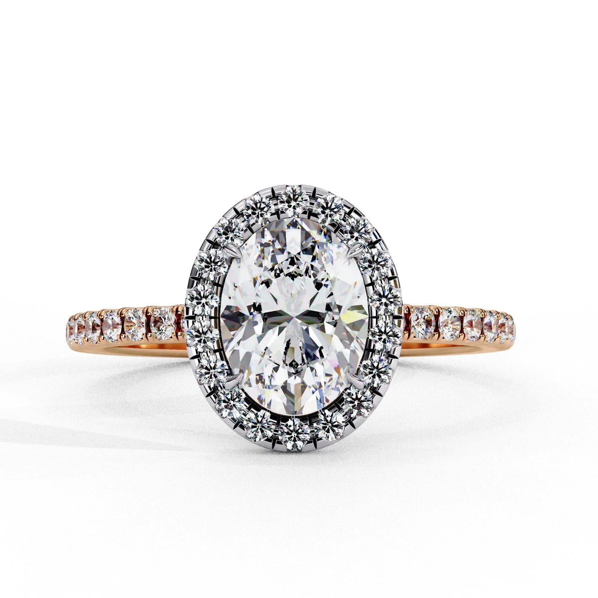 Lustre Oval Lab Grown Diamond Ring - Ophiratbf