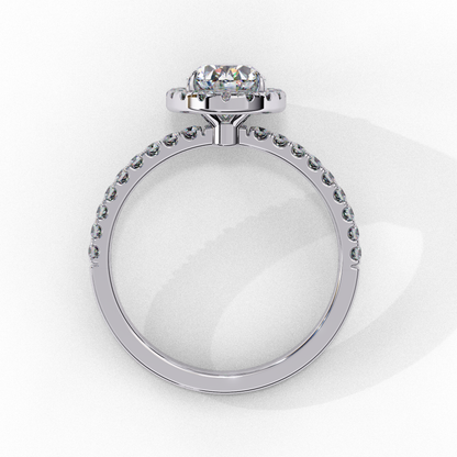 Lustre Oval Lab Grown Diamond Ring