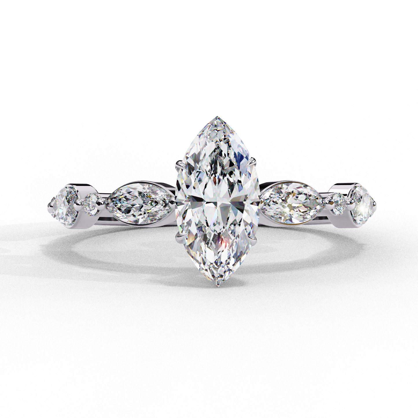 celestine marquise cascade ring