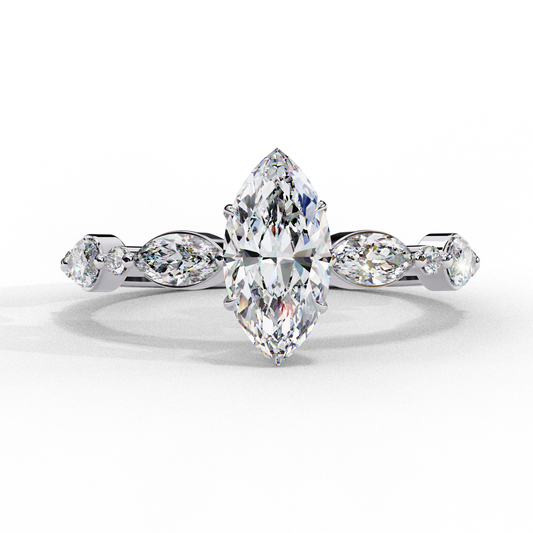 Celestine Marquise Cascade Ring