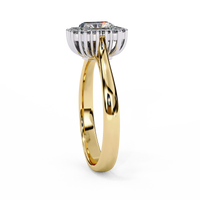 Aurora Emerald Halo Ring - Ophiratbf