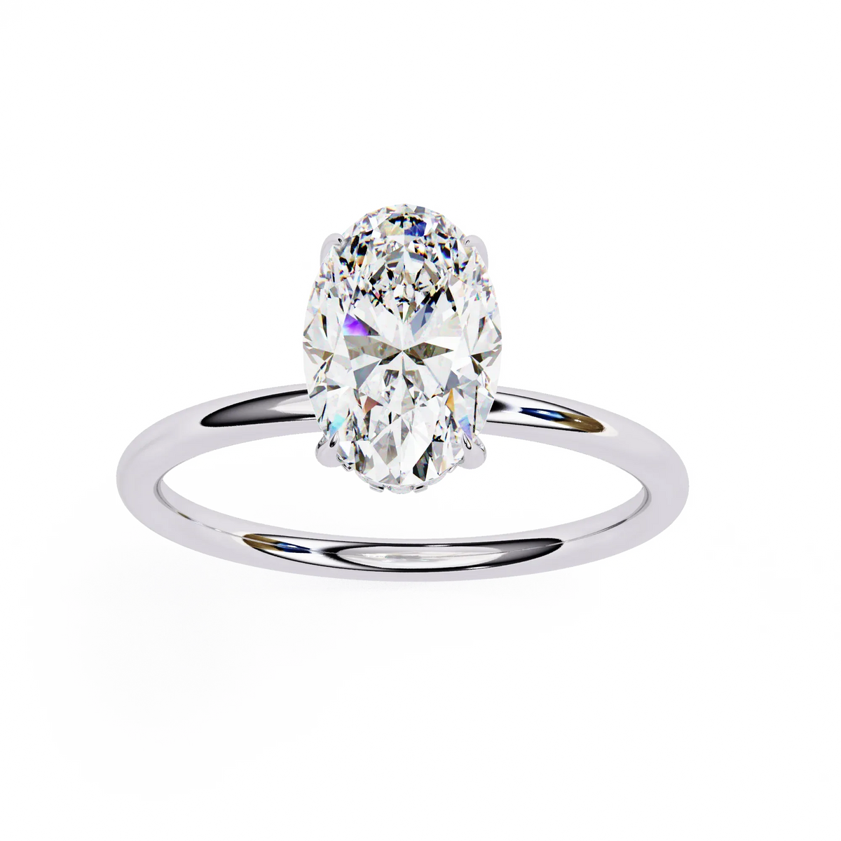Auralia Lab Grown Diamond Oval Solitaire - Ophiratbf
