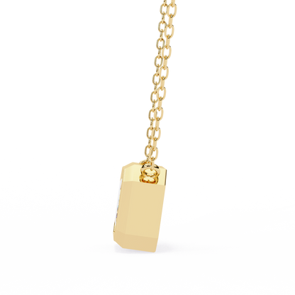 Prisma Emerald Solitaire Lab Grown Diamond Necklace