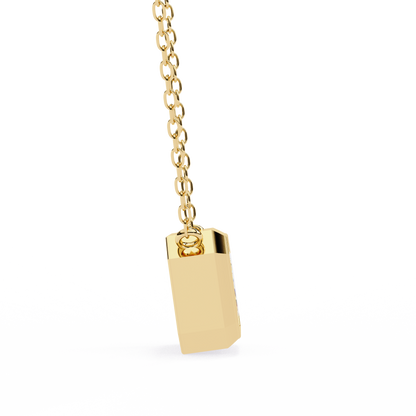 Prisma Emerald Solitaire Lab Grown Diamond Necklace