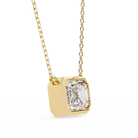 Prisma Emerald Solitaire Lab Grown Diamond Necklace - Ophiratbf