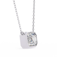 Prisma Emerald Solitaire Lab Grown Diamond Necklace - Ophiratbf