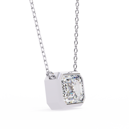 Prisma Emerald Solitaire Lab Grown Diamond Necklace