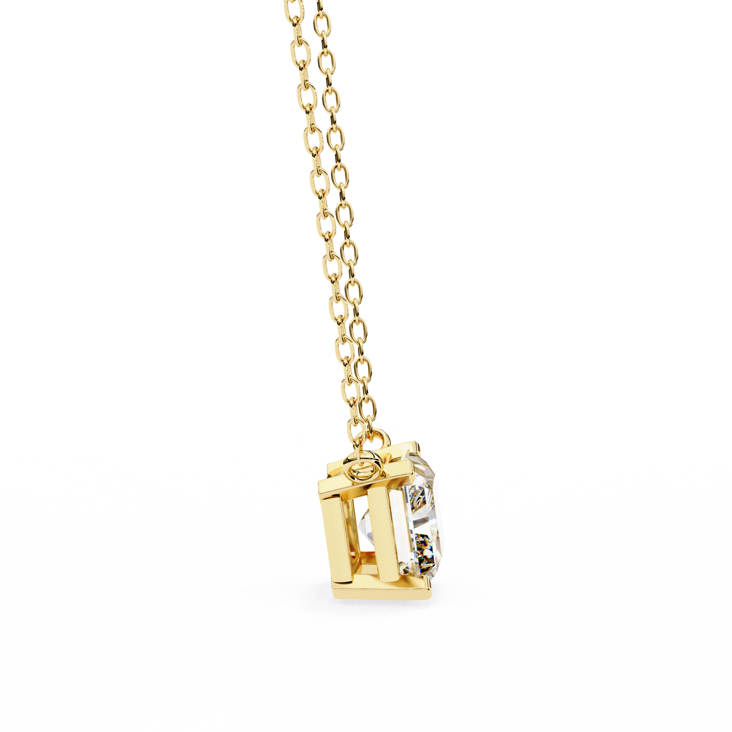radiant muse lab-grown diamond pendant