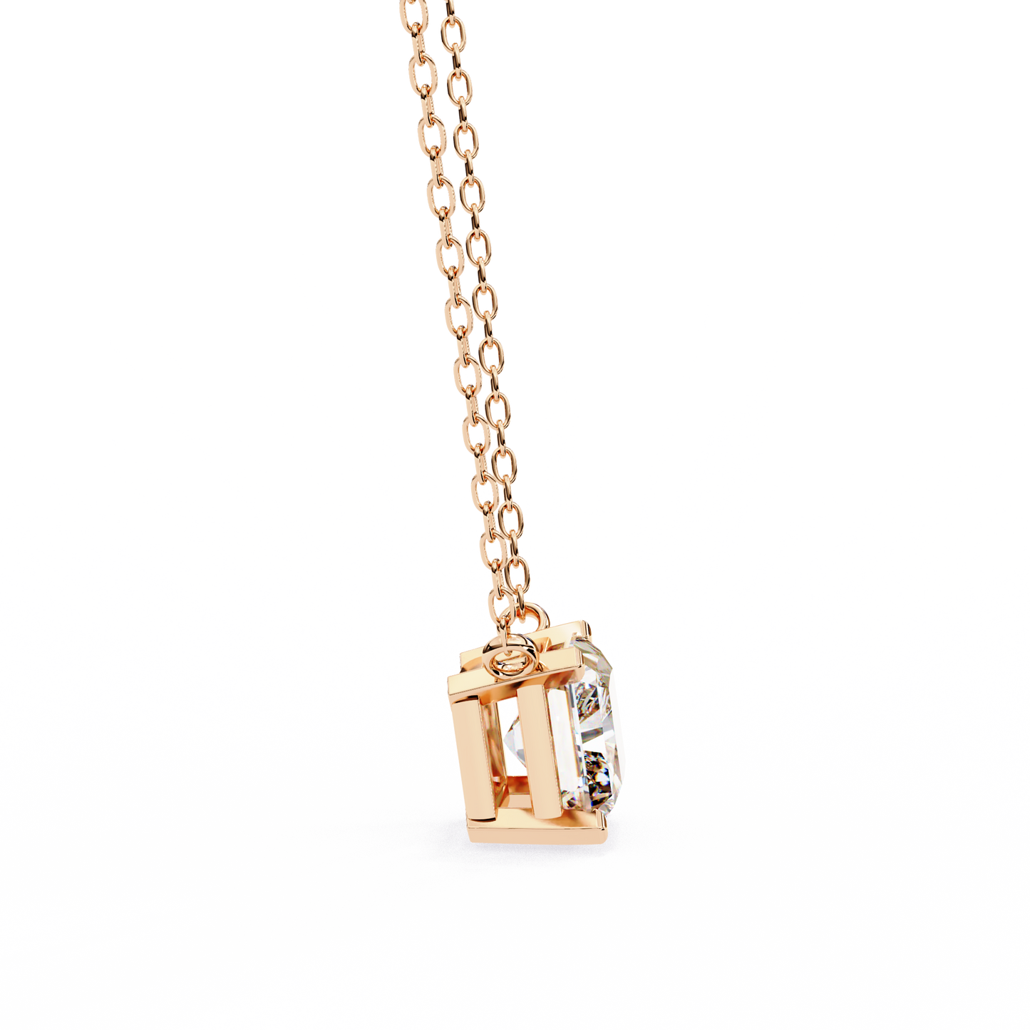 radiant muse lab-grown diamond pendant
