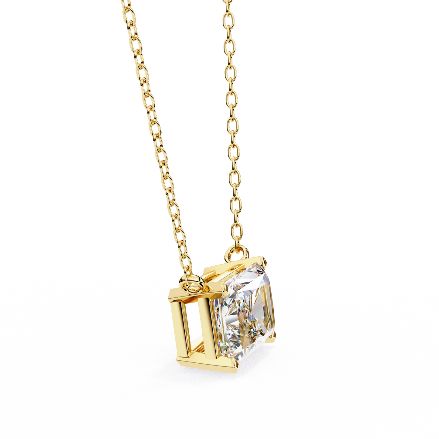 radiant muse lab-grown diamond pendant