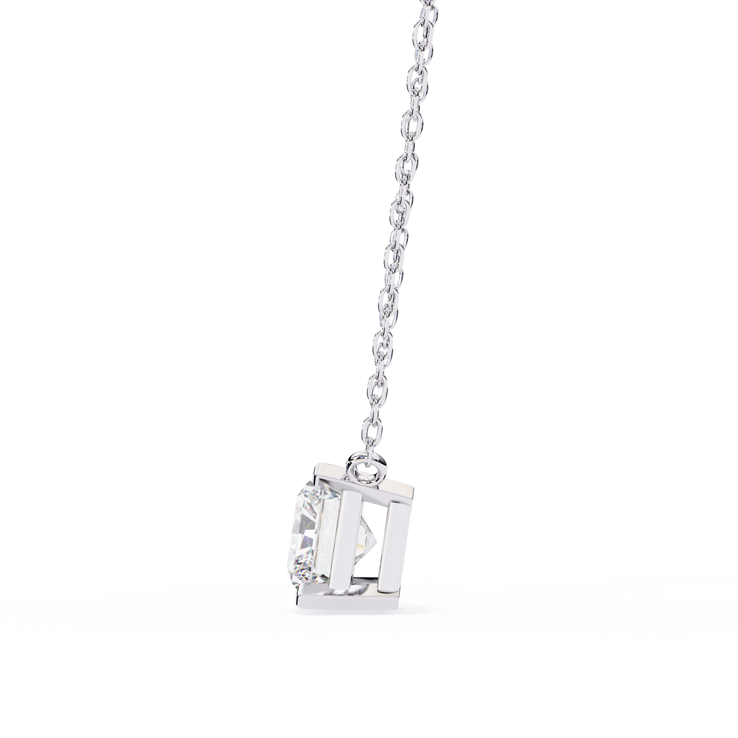 radiant muse lab-grown diamond pendant