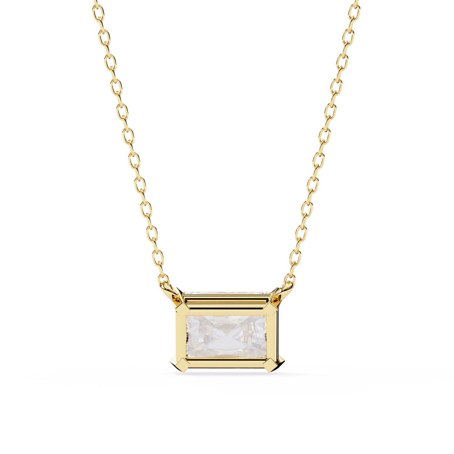 radiant muse lab-grown diamond pendant