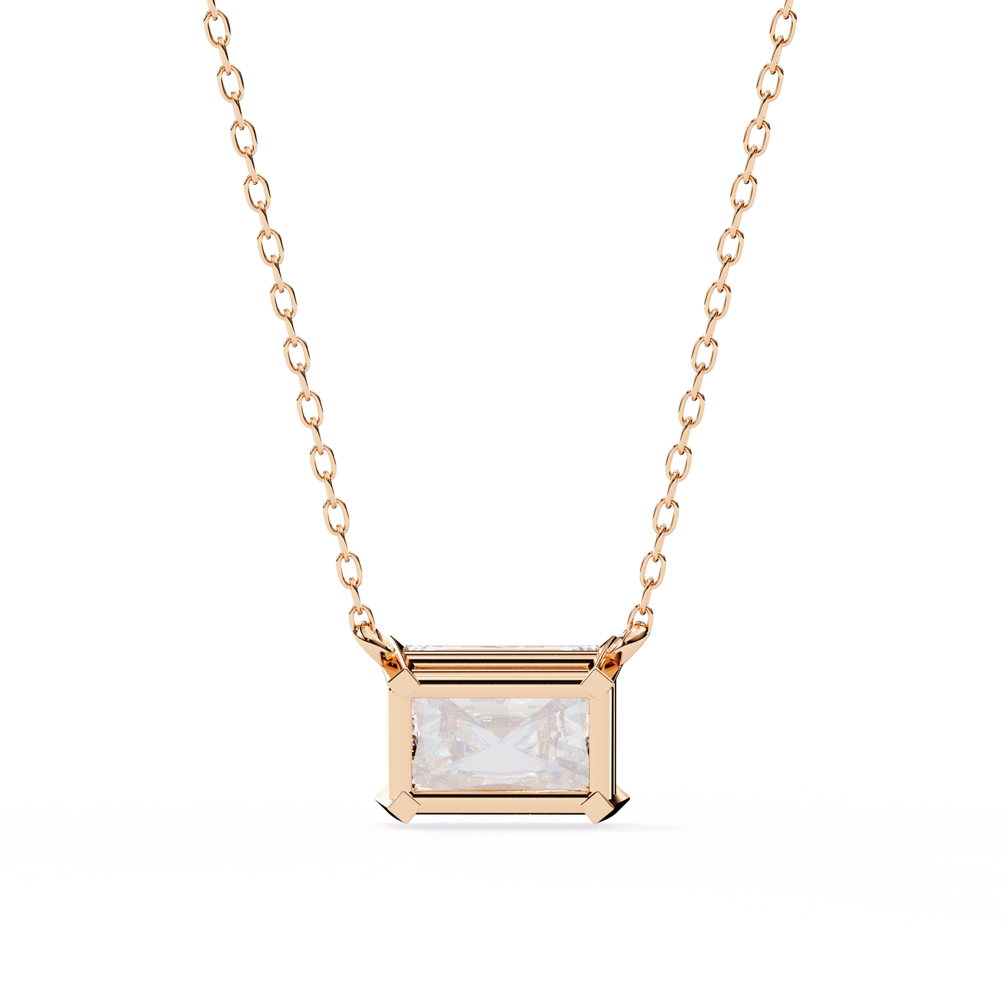 radiant muse lab-grown diamond pendant