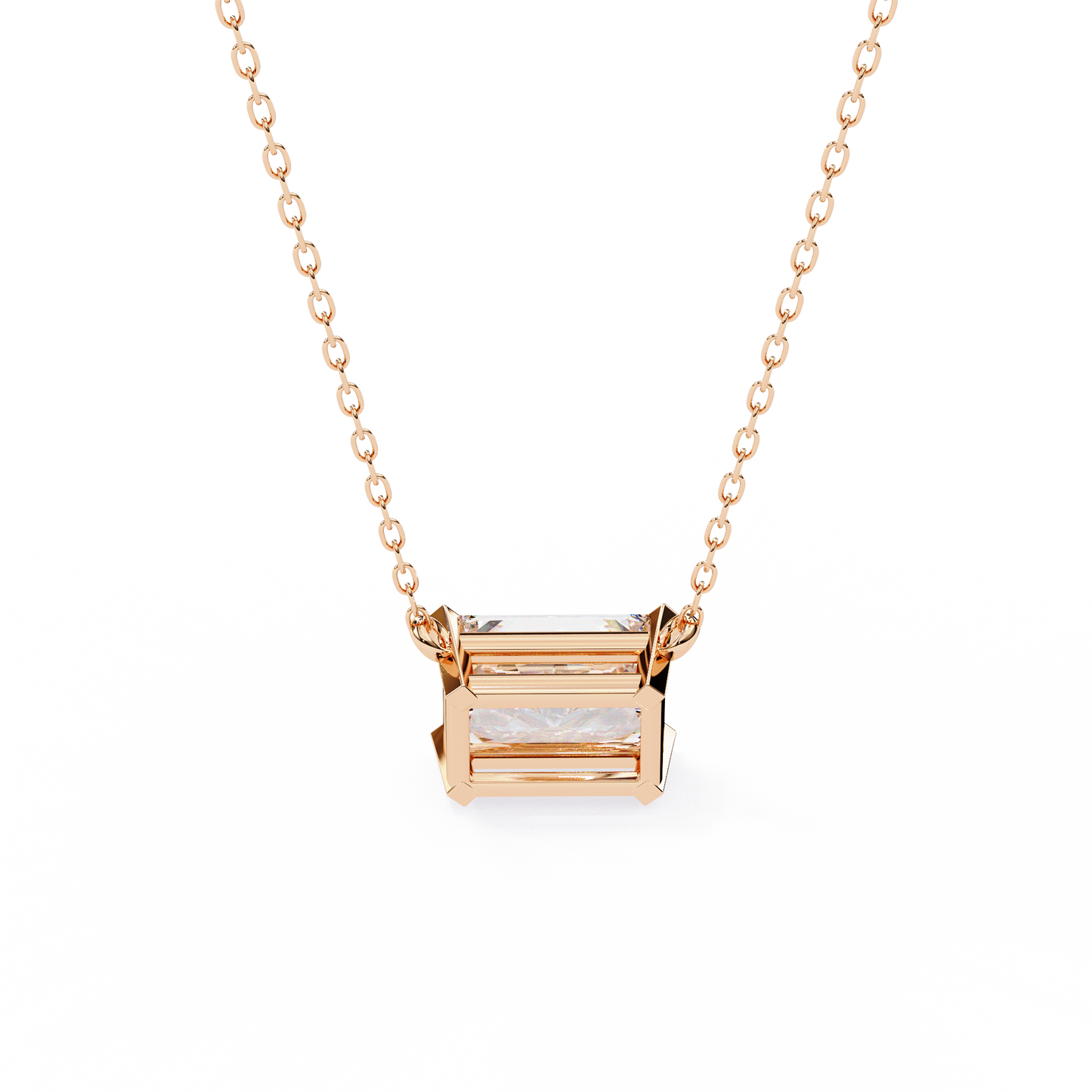 radiant muse lab-grown diamond pendant