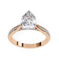 Aurora Drop Lab Grown Diamond Ring - Ophiratbf