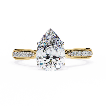 Aurora Drop Lab Grown Diamond Ring