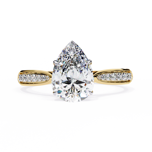 Aurora Drop Lab Grown Diamond Ring