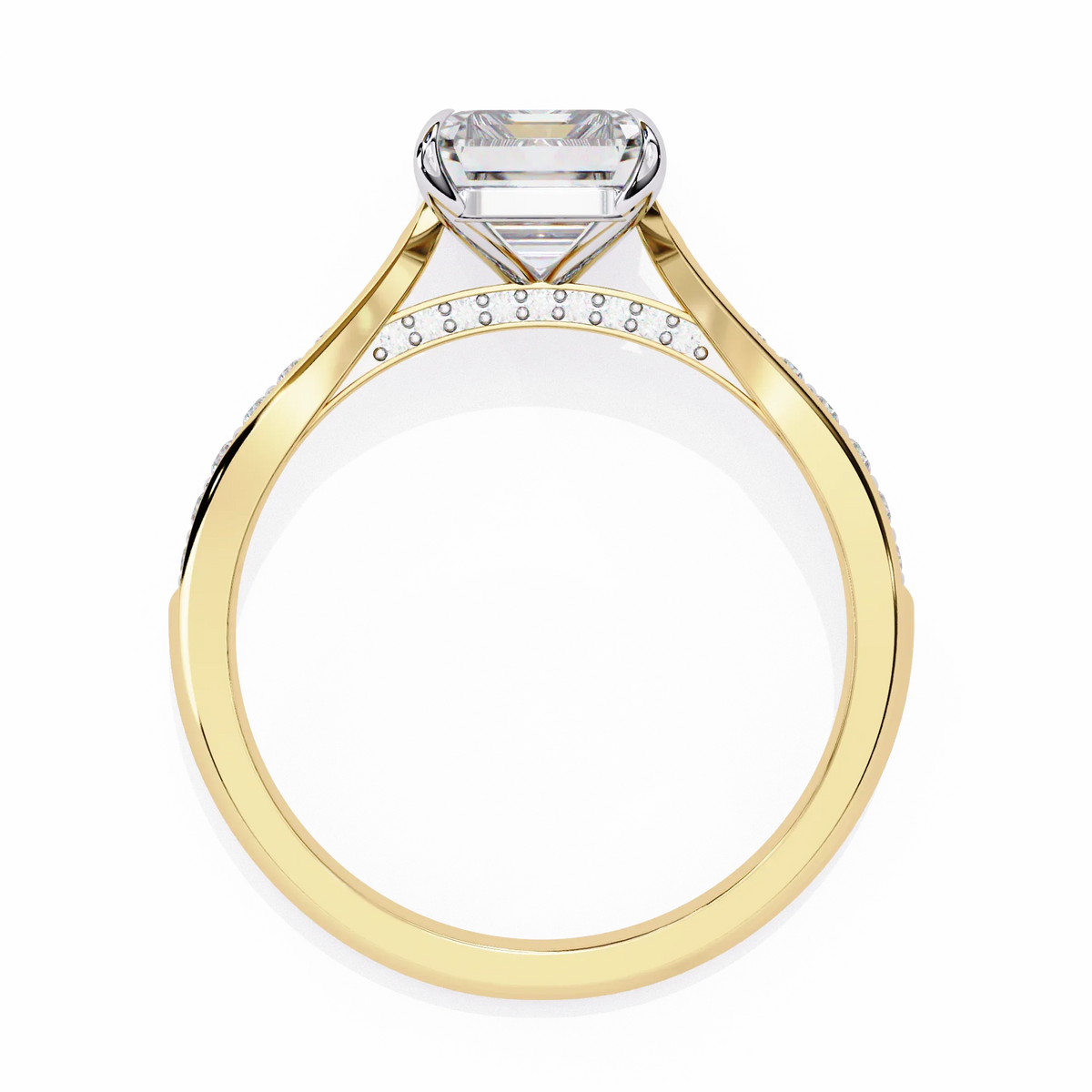 Lustre Emerald Lab Grown Diamond Ring - Ophiratbf