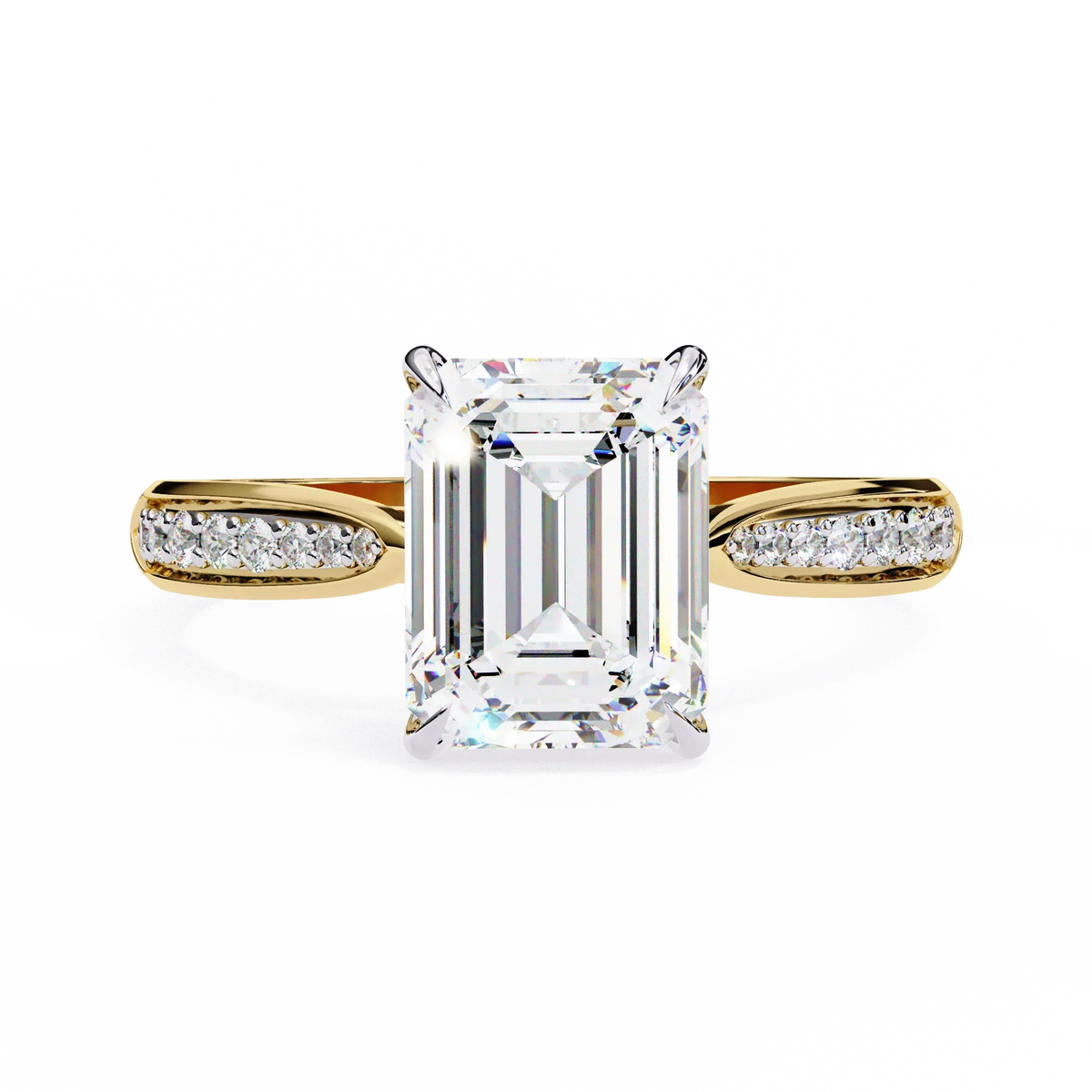 Lustre Emerald Lab Grown Diamond Ring - Ophiratbf