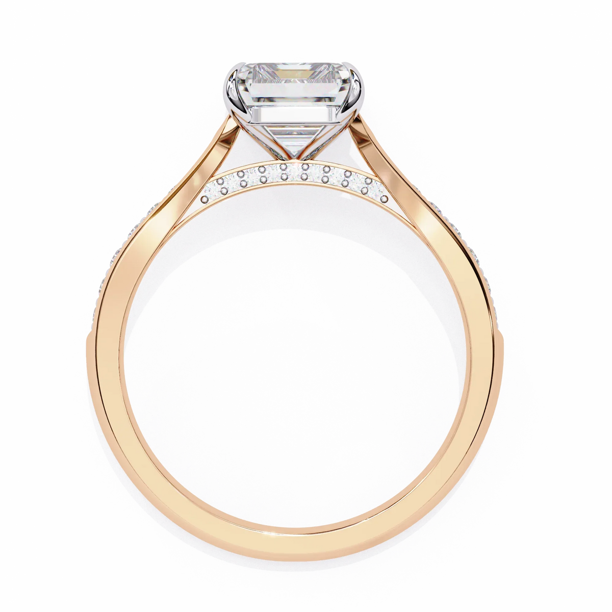 Lustre Emerald Lab Grown Diamond Ring - Ophiratbf