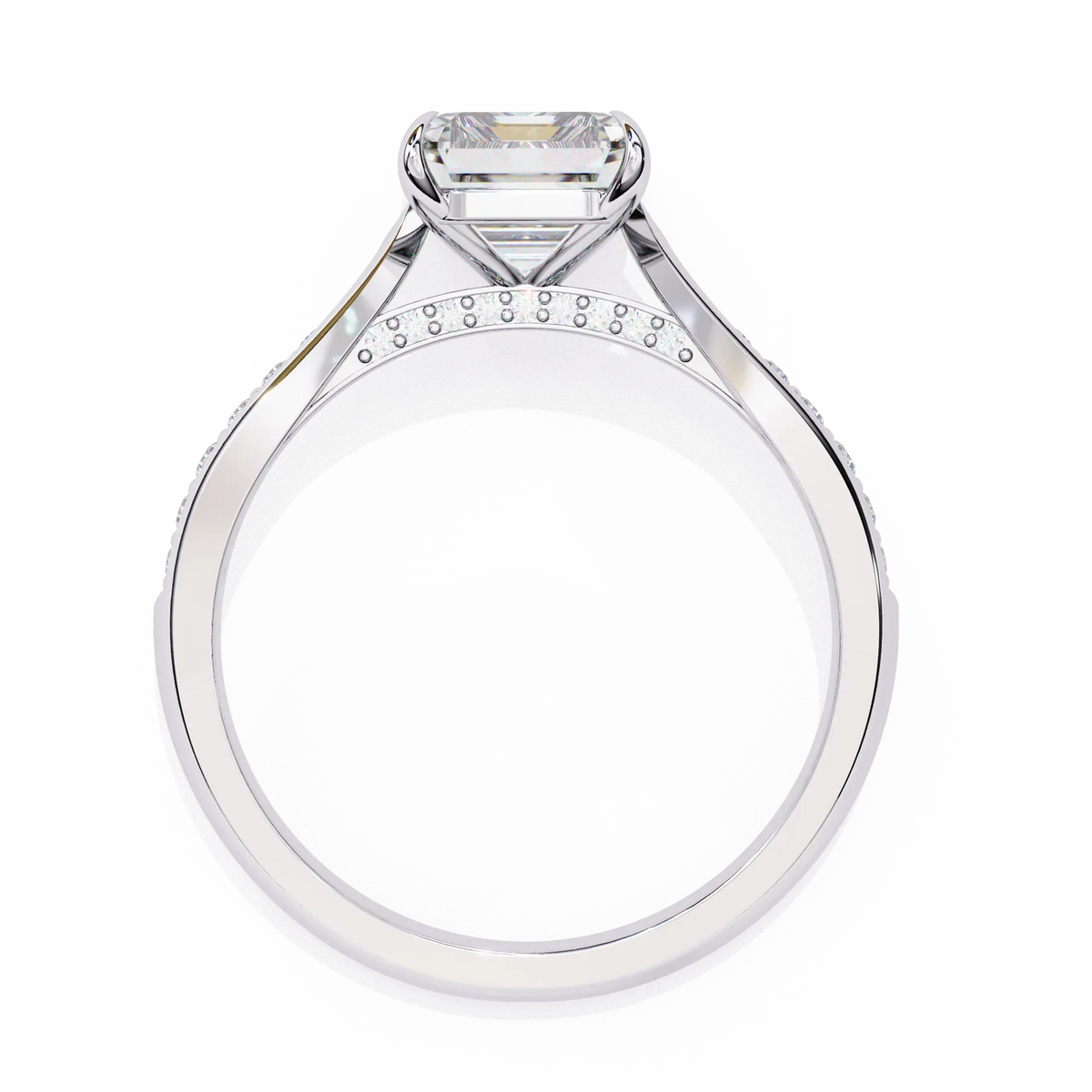 Lustre Emerald Lab Grown Diamond Ring - Ophiratbf