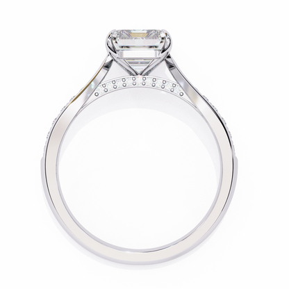 Lustre Emerald Lab Grown Diamond Ring