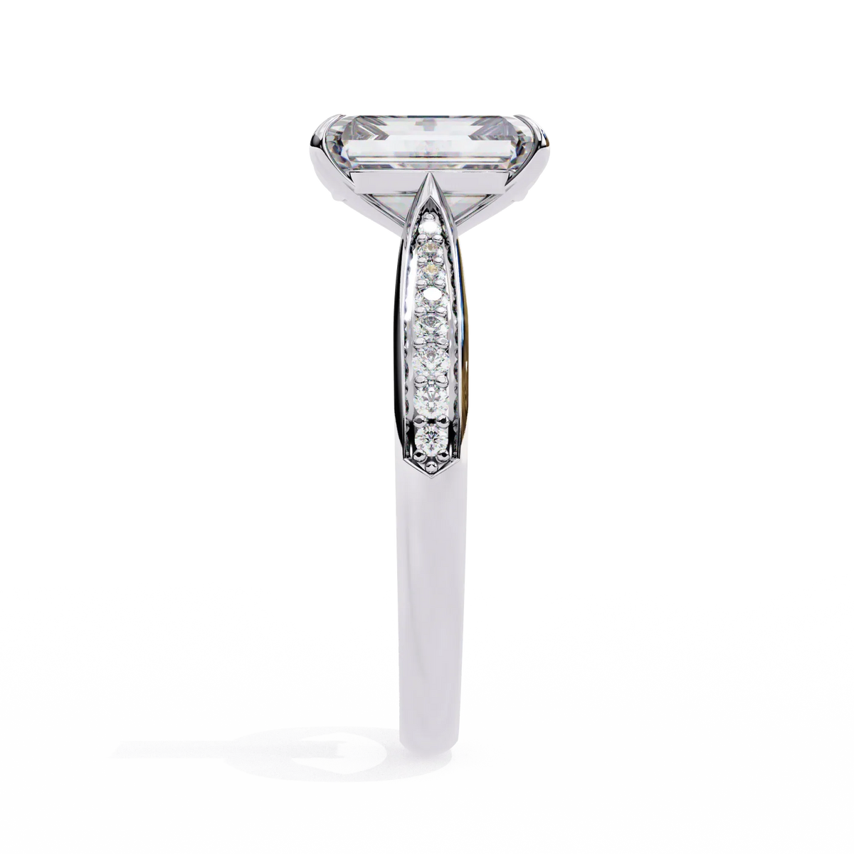 Lustre Emerald Lab Grown Diamond Ring - Ophiratbf