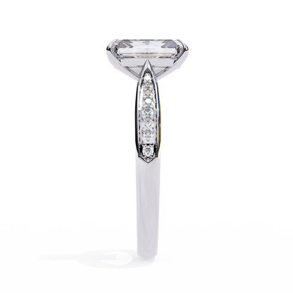 Lustre Emerald Lab Grown Diamond Ring