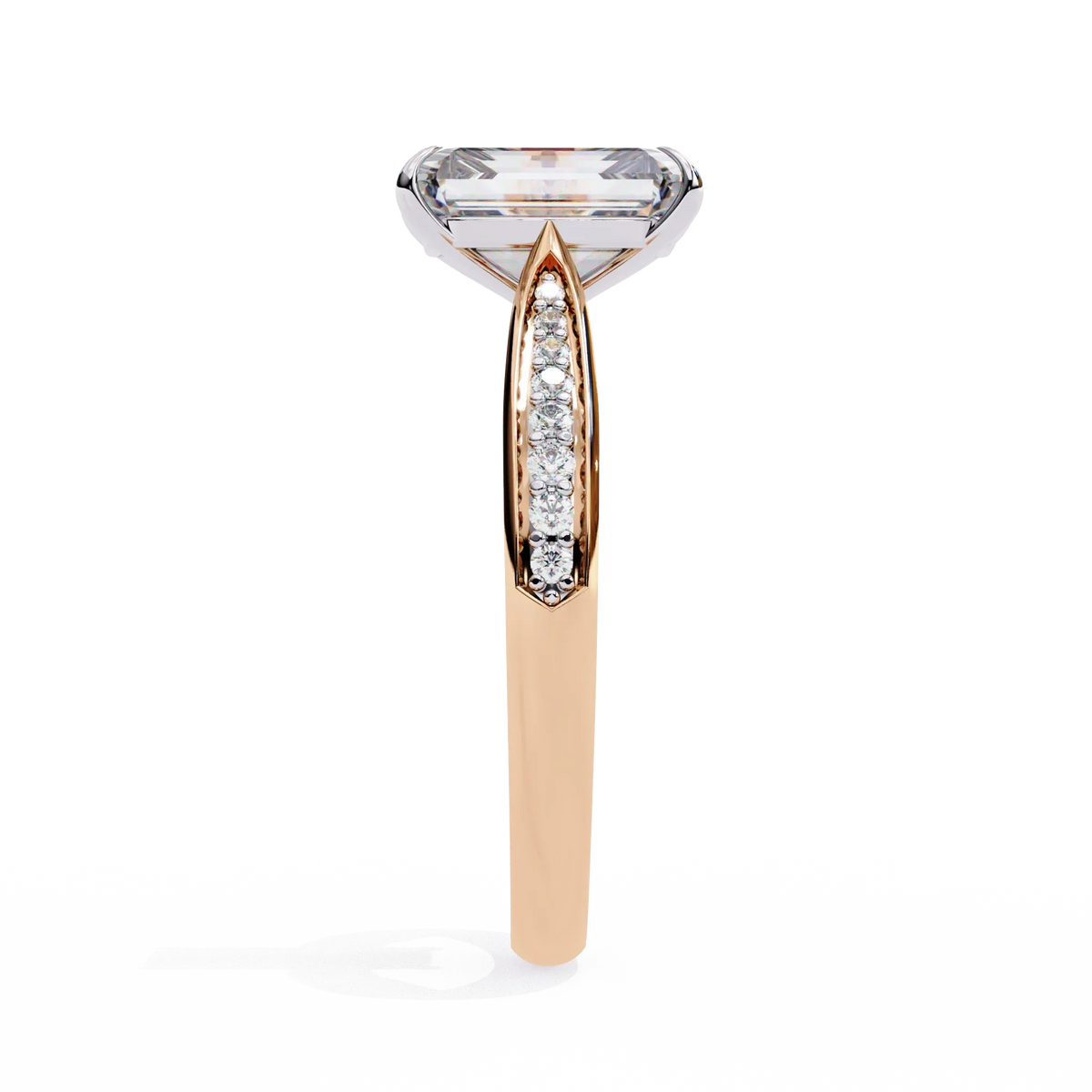 Lustre Emerald Lab Grown Diamond Ring - Ophiratbf