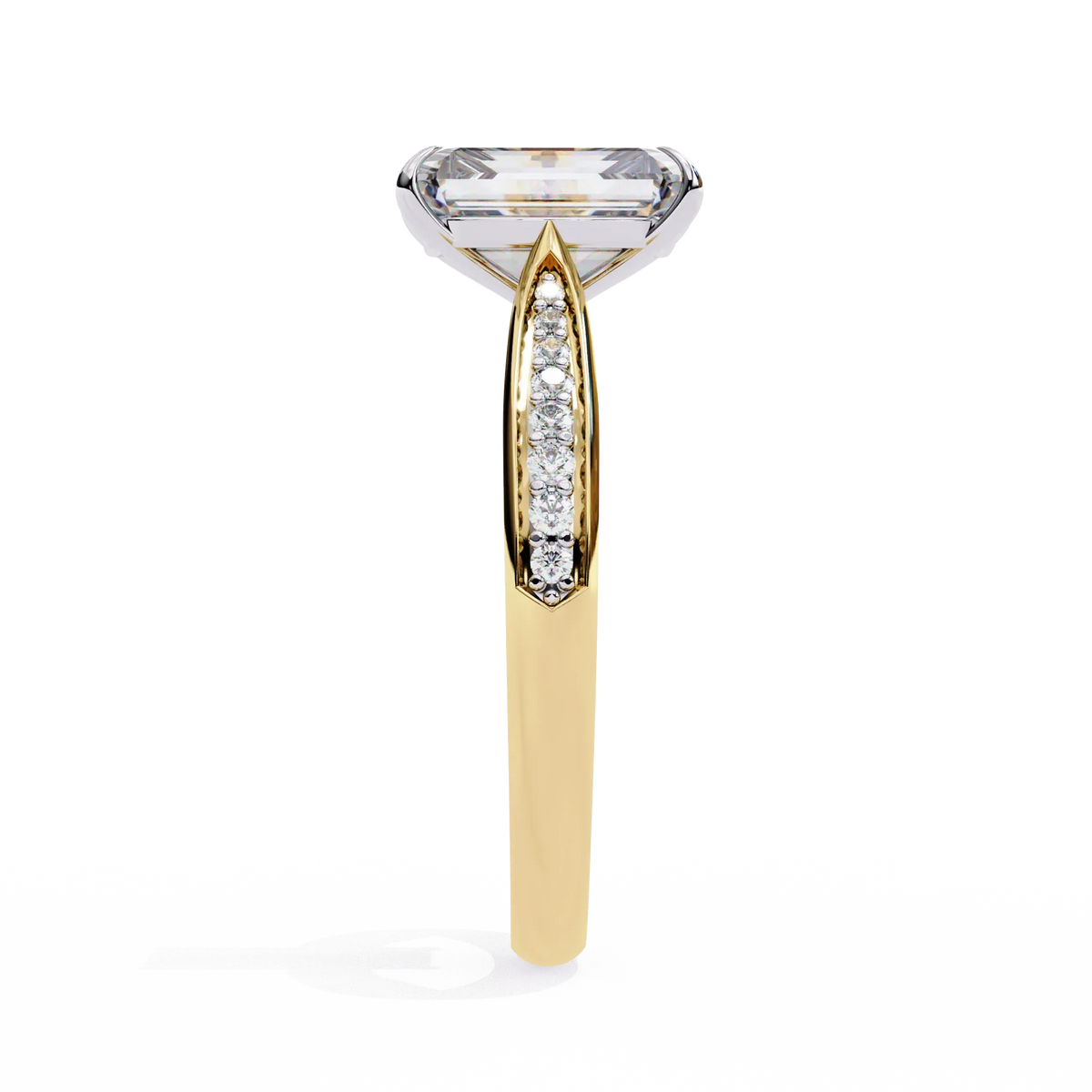 Lustre Emerald Lab Grown Diamond Ring - Ophiratbf
