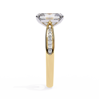Lustre Emerald Lab Grown Diamond Ring