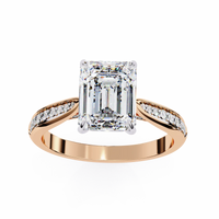 Lustre Emerald Lab Grown Diamond Ring - Ophiratbf