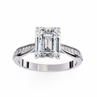 Lustre Emerald Lab Grown Diamond Ring - Ophiratbf