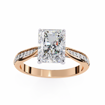 Radiant Spark Lab Grown Diamond Ring