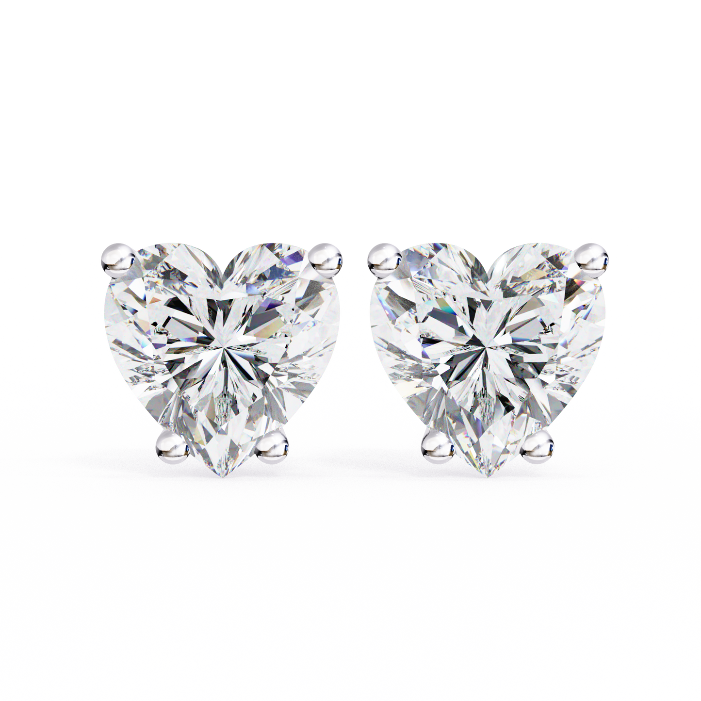 eternal heart lab grown diamond studs