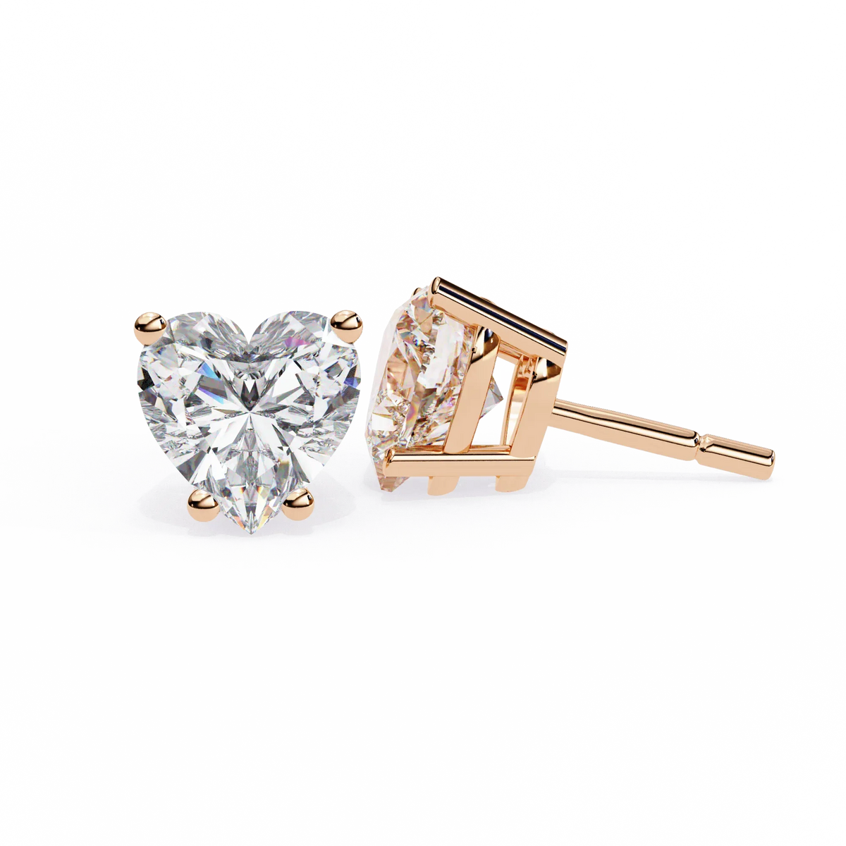 Eternal Heart Lab Grown Diamond Studs - Ophiratbf