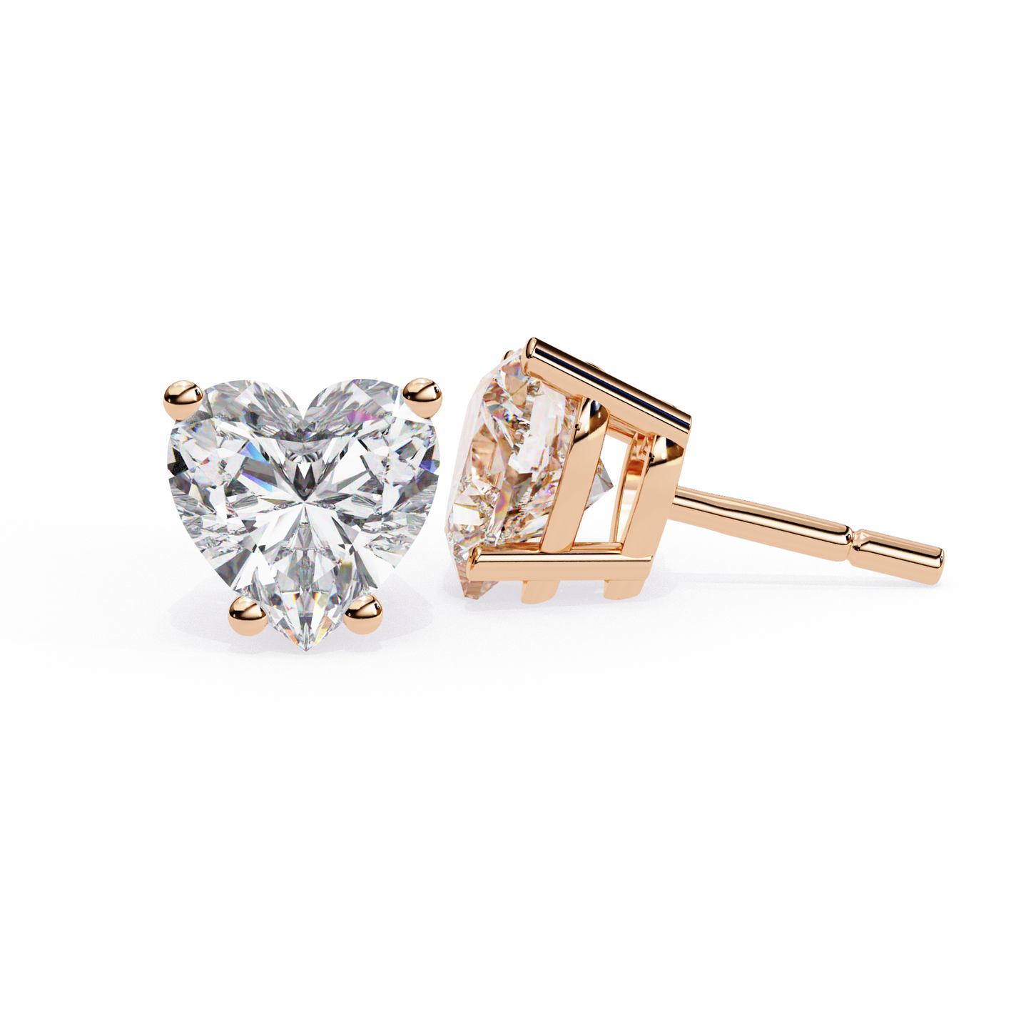 eternal heart lab grown diamond studs