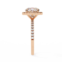 Cushion Cut Lab Grown Diamond Solitaire Ring - Ophiratbf